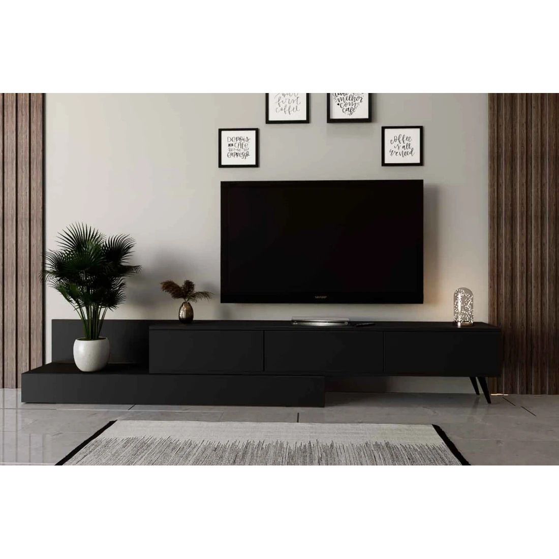 Adjustable Modern TV Cabinet with Spacious Storage