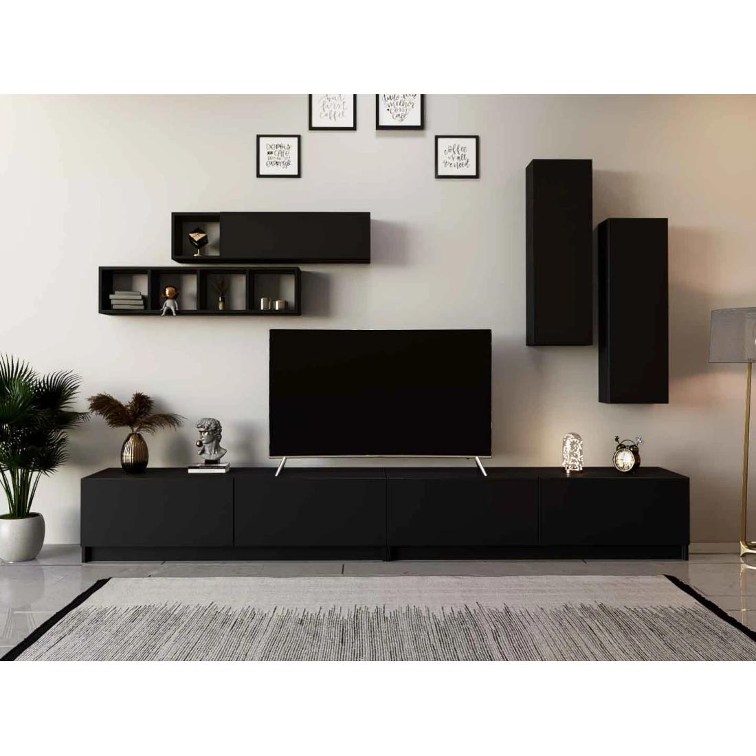 Large White/Black TV Cabinet